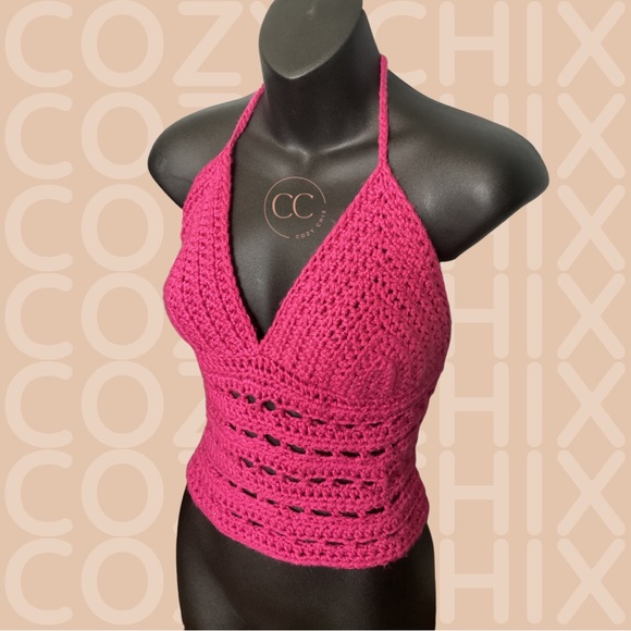 🌸 “Cozy Gurl” 🌸 Handmade Crochet Bralette Top - Picture 2 of 9